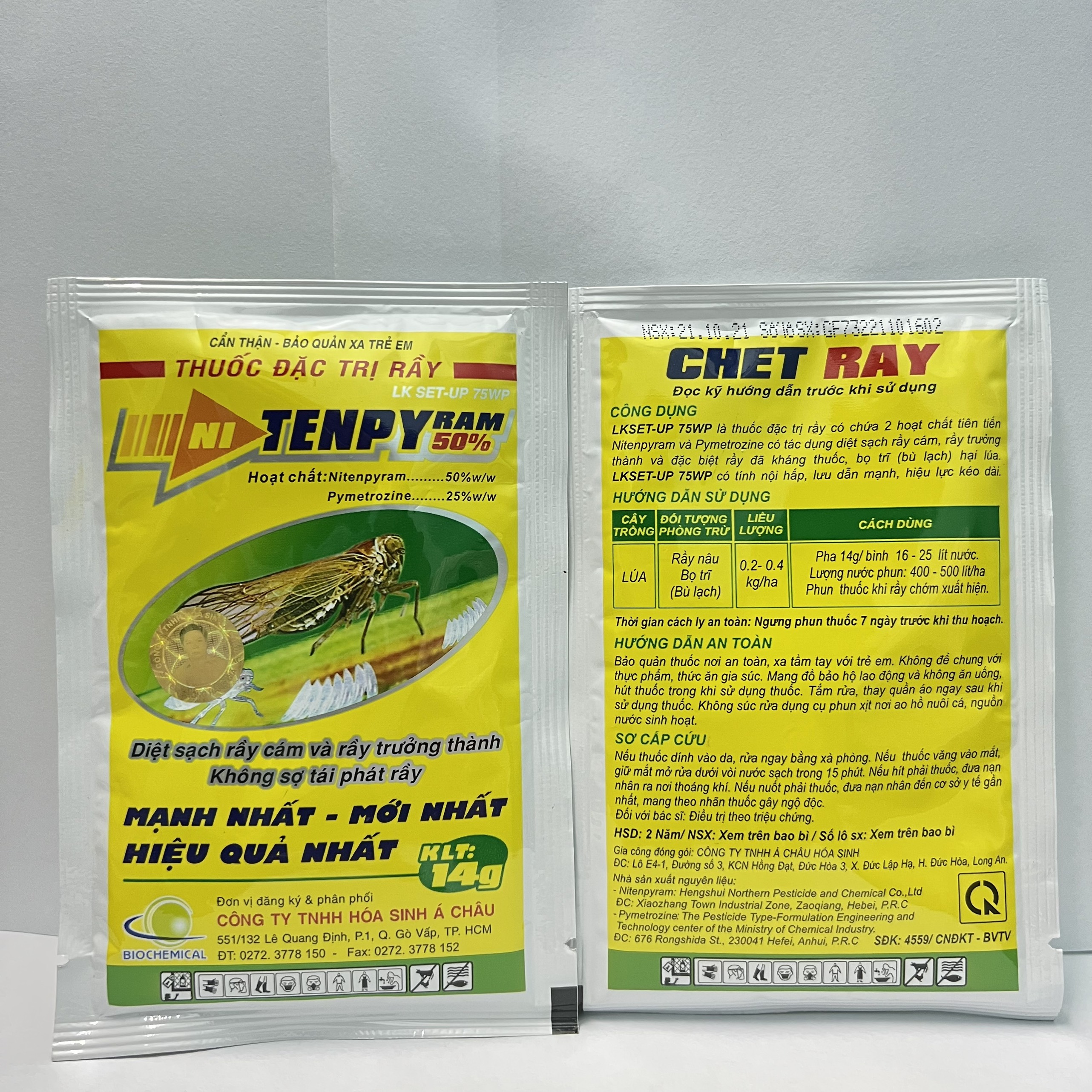 Thuốc trừ rầy phấn trắng, rầy nâu Tenpy Ram 50% (Gói 14gram)