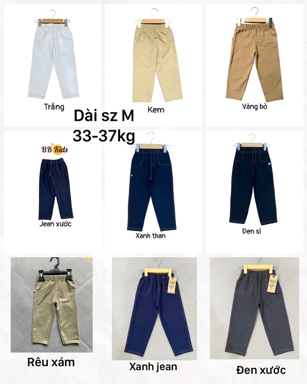 Quần Jean Cho Bé Size Đại 30-40kg
