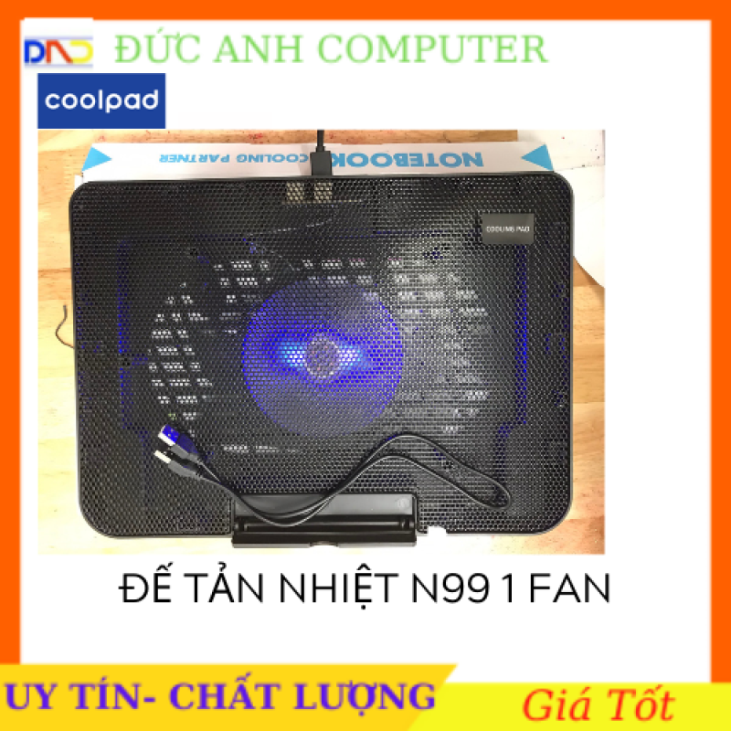 Bảng giá Đế Tản Nhiệt Laptop N99 COOLING PAD cho laptop từ 17 inch trở xuống- Loại Cao Cấp 1 Fan/ 2 Fan  Đế Nâng 45 Độ Phong Vũ