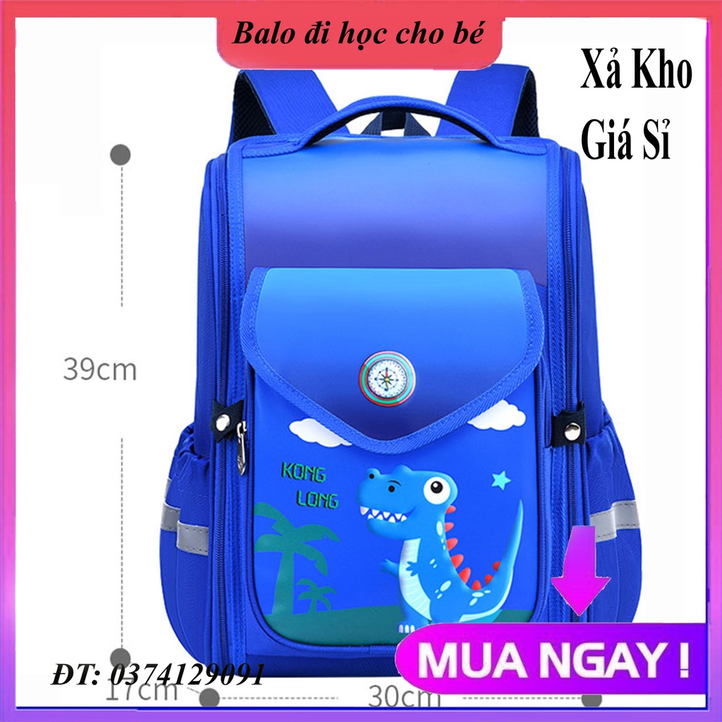 Balo hình hộp chống gù lưng thiết kế theo dáng bảo vệ cột sống bé, balo in 3d nổi cho bé trai từ lớp 1- lớp 4