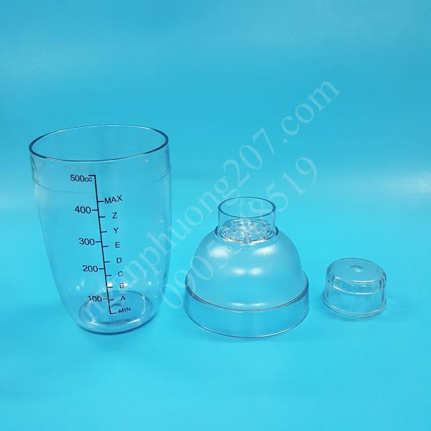 Bình lắc pha chế có vạch chia dung tích 530ml - 700ml
