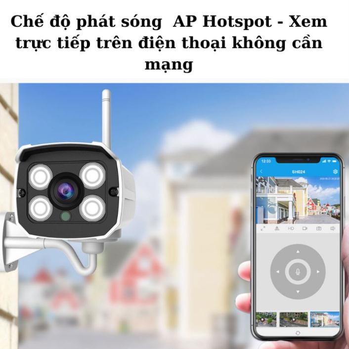 Camera wifi ngoài trời Srihome Sh024 , phát hiện chuyển động