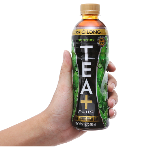 Thùng 24 chai trà ô long Tea Plus 350ml