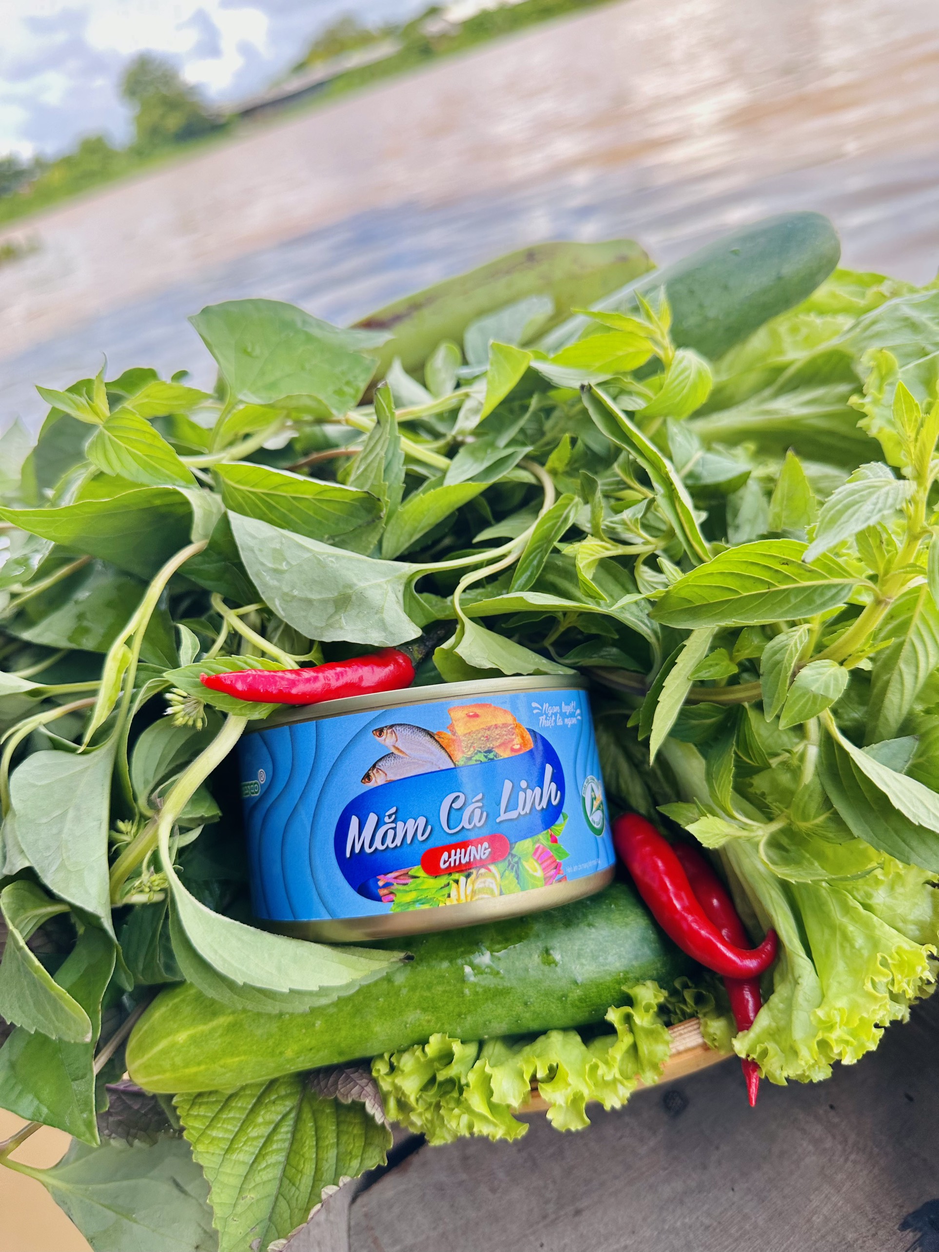 Mắm cá linh chưng lon 200gram Antesco