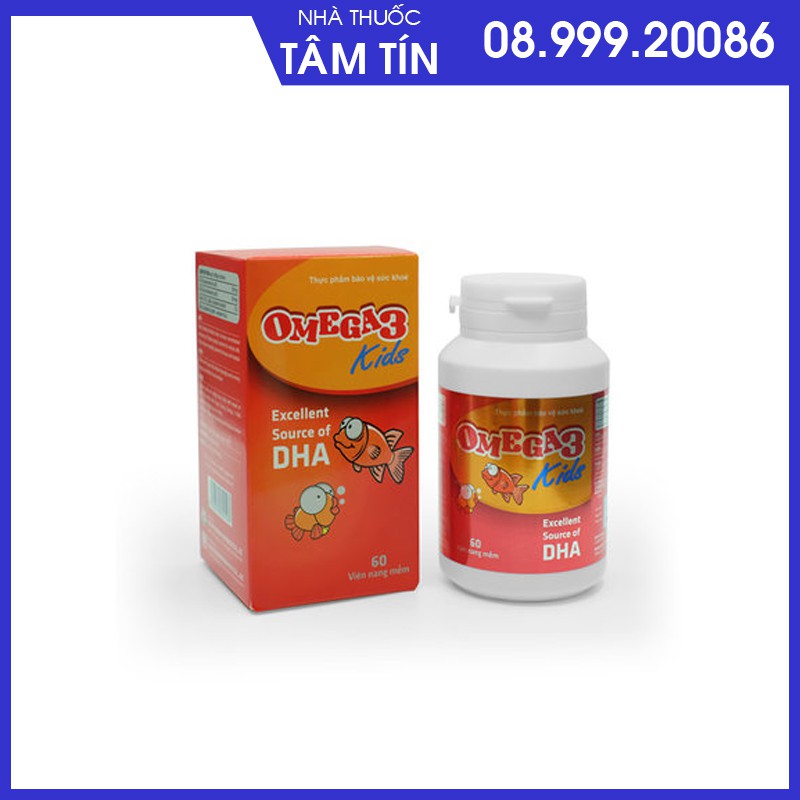OMEGA3 KIDS - Mắt khỏe, bé thông minh lọ 60v