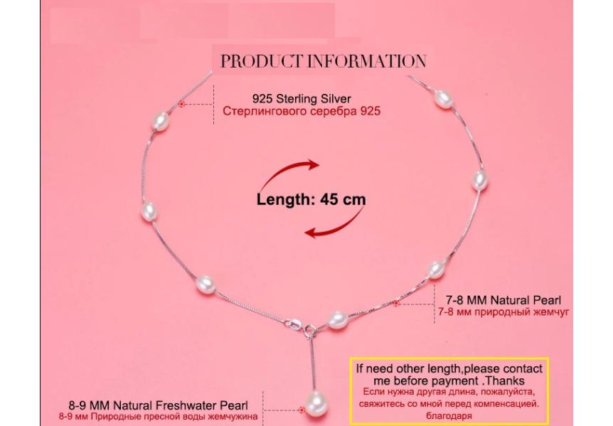 [HCM] Dây chuyền bạc , phối ngọc trai thật  style Hàn Quốc