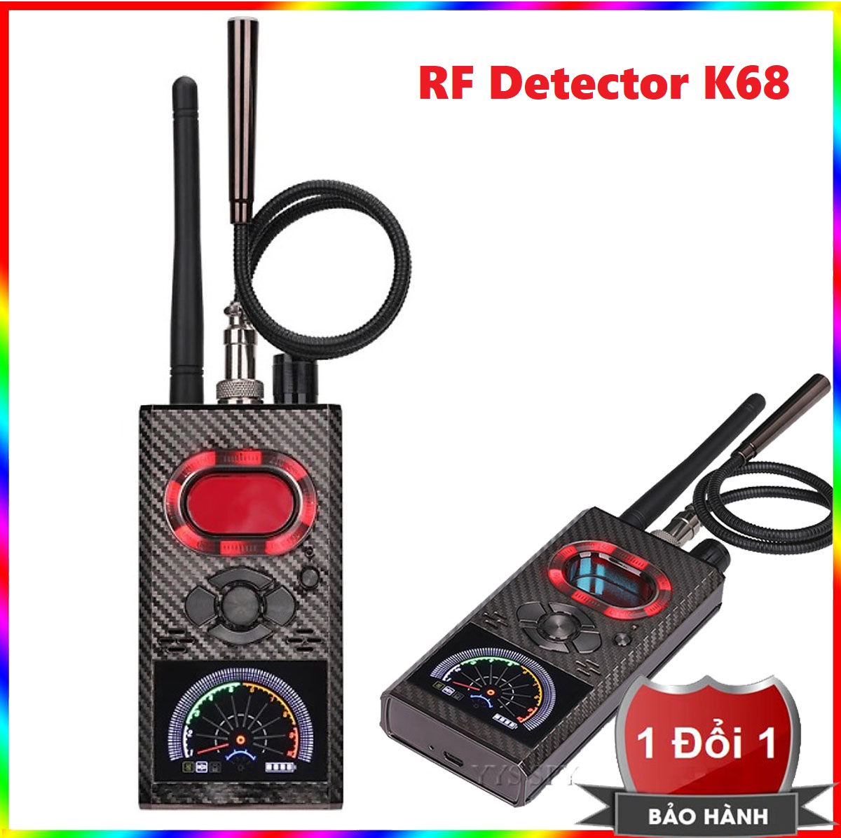 RF Detector K99 - Thiết bị phát hiện máy ghi âm, camera wifi K-99 - Máy phát hiện camera , máy ghi âm K99