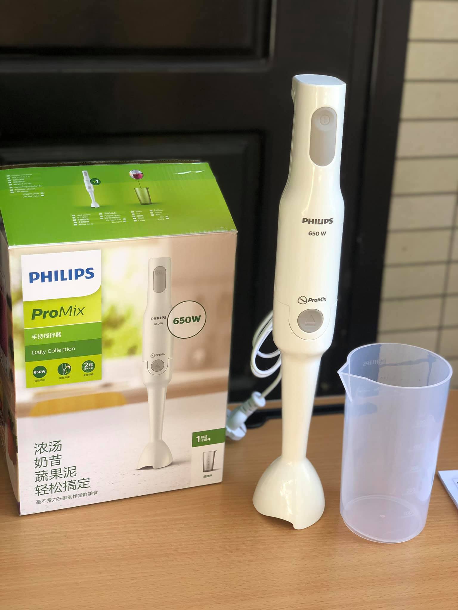 Máy xay cầm tay Philips HR1600 (Trắng) - Hàng nhập khẩu