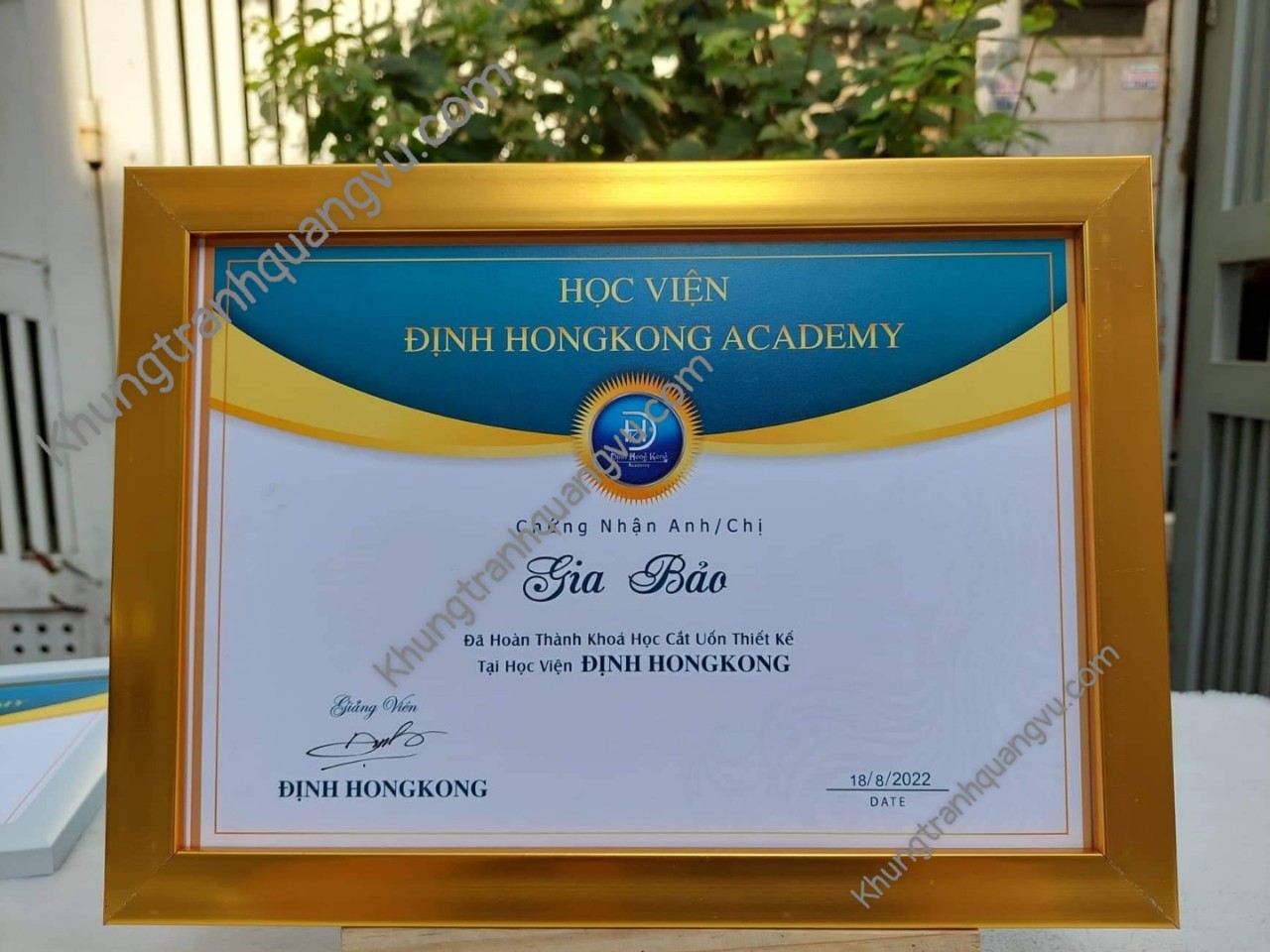 khung bằng khen A4(21*30)cm MICA