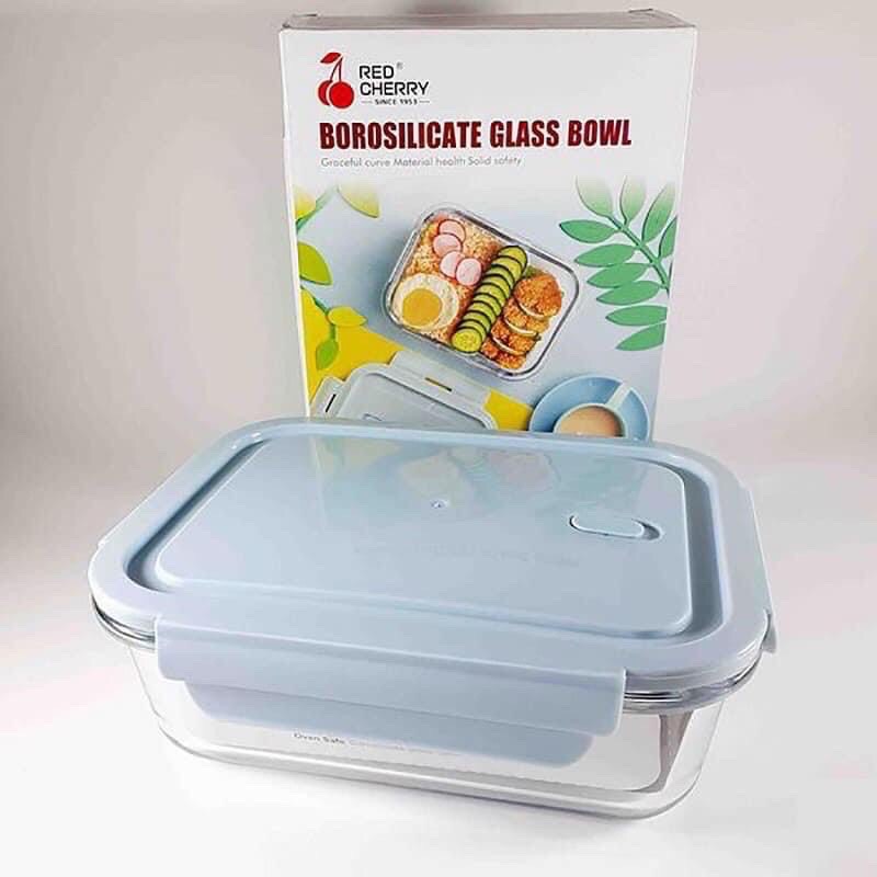 [HCM](XẢ KHO) Hộp Thủy Tinh 1L (1050ml) - Chịu Nhiệt - Nắp Có Ron Chống Tràn, Van Thoát Hơi - Hộp Đựng Thực Phẩm - Hộp Mang Cơm