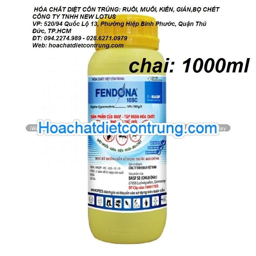 THUỐC DIỆT CÔN TRÙNG FENDONA 10SC(BASF-ĐỨC) CHAI 1LIT