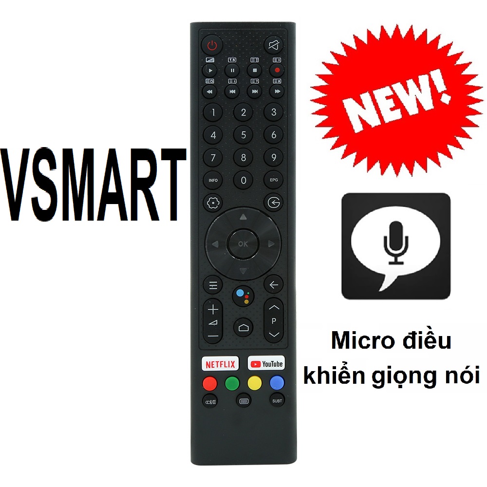 Remote điều khiển tivi vsmart vinsmart micro điều khiển giọng nói remote dieu khien tv vsmart vinsmart