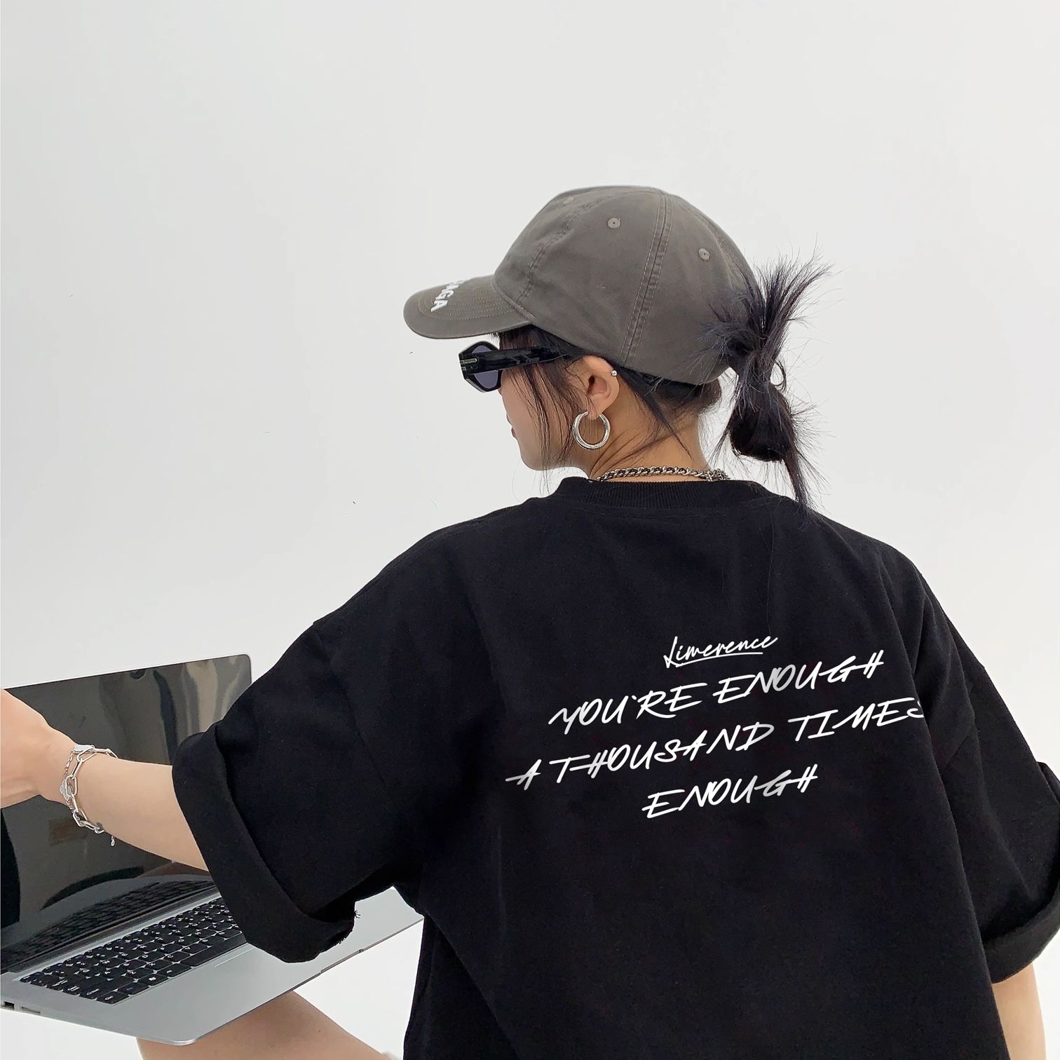 Áo thun form rộng LIMERENCE - Basic Tee Deep love cotton cao cấp co giãn, dày dặn Local Brand