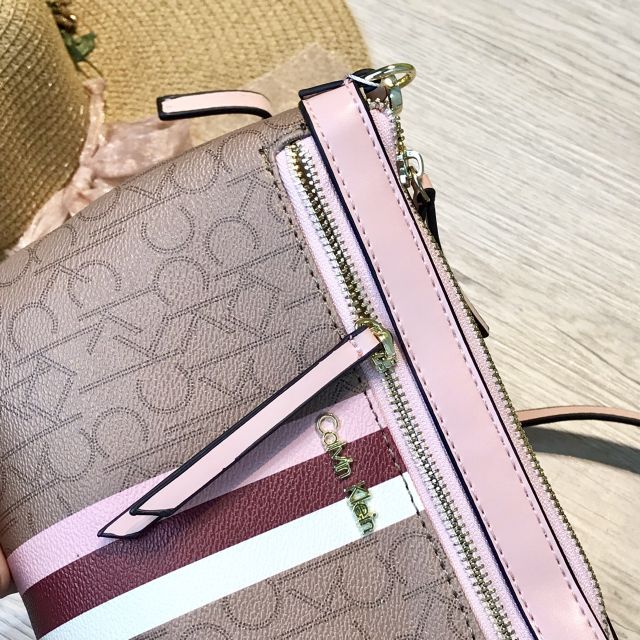 [FREESHIP] TÚI XÁCH NỮ C..K SỌC GIỮA SIZE 22CM