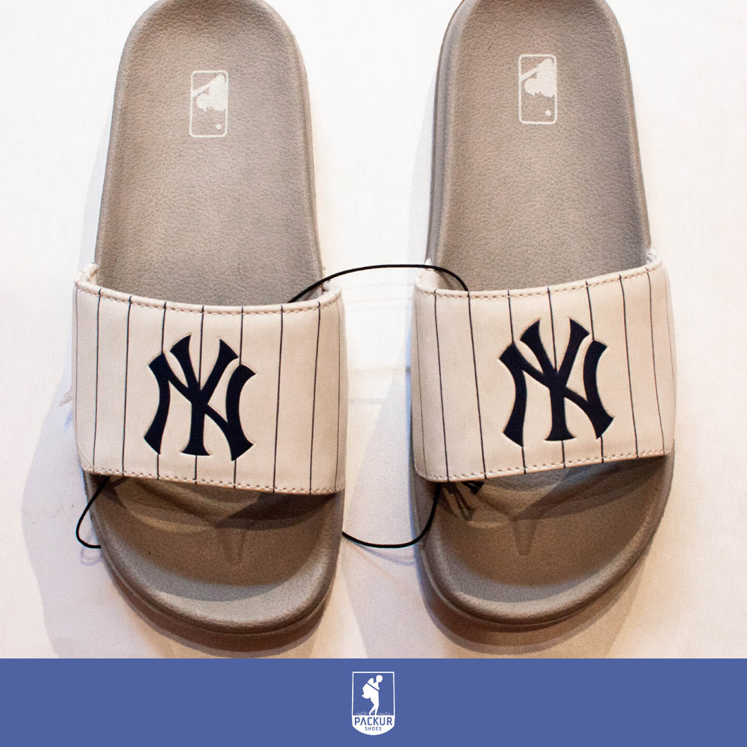 [HCM]Dép MLB NY (Xám Trắng)