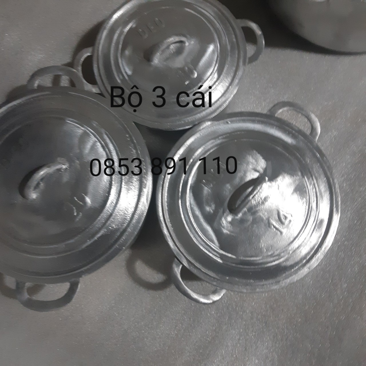 Nồi gang đúc ( THỦ CÔNG NGUYÊN KHỐI LÀNG NGHỀ ) Cỡ nồi từ số 8 - 170
