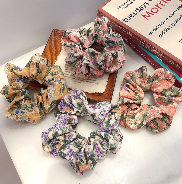 Dây buộc tóc Scrunchies lụa mềm cao cấp (Chọn mầu) HD55