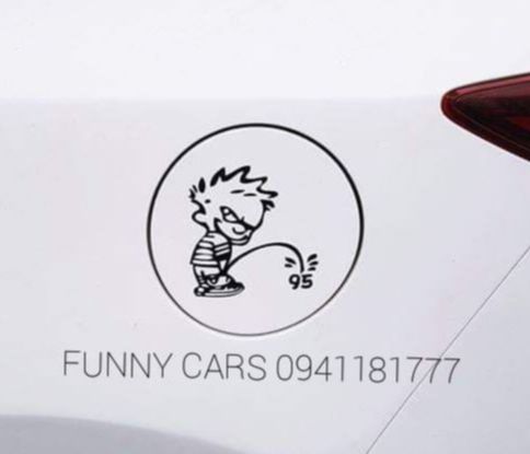 Tem dán nắp bình xăng ô tô 95