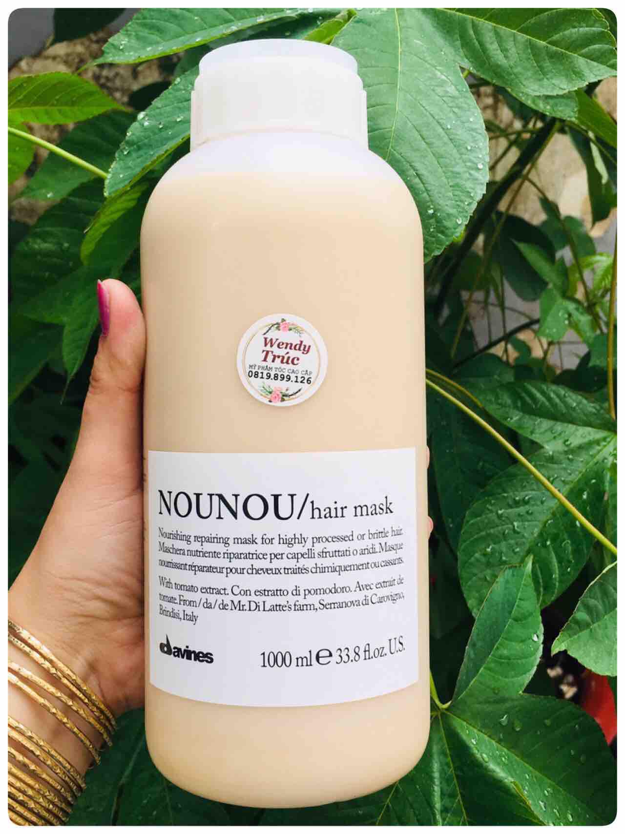 Mặt nạ phục hồi tóc hư tổn và tang cường nuôi dưỡng sâu nounou mask 1000ml