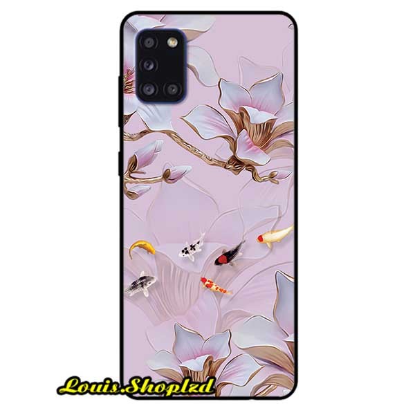Ốp lưng dành cho samsung galaxy a31 - tranh hoa và cá