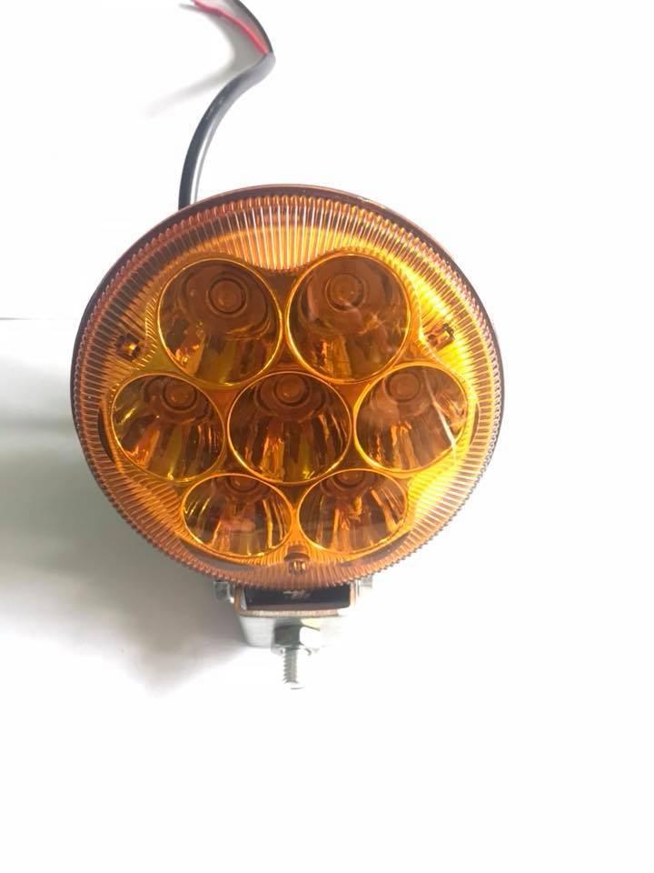 đèn Gầm led bar ánh sáng vàng 7 mắt lõm tròn