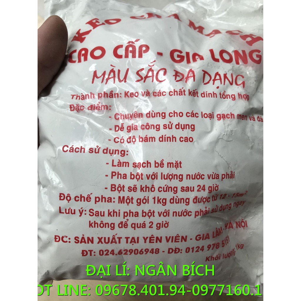 Keo chà mạch, xi măng trắng gia long