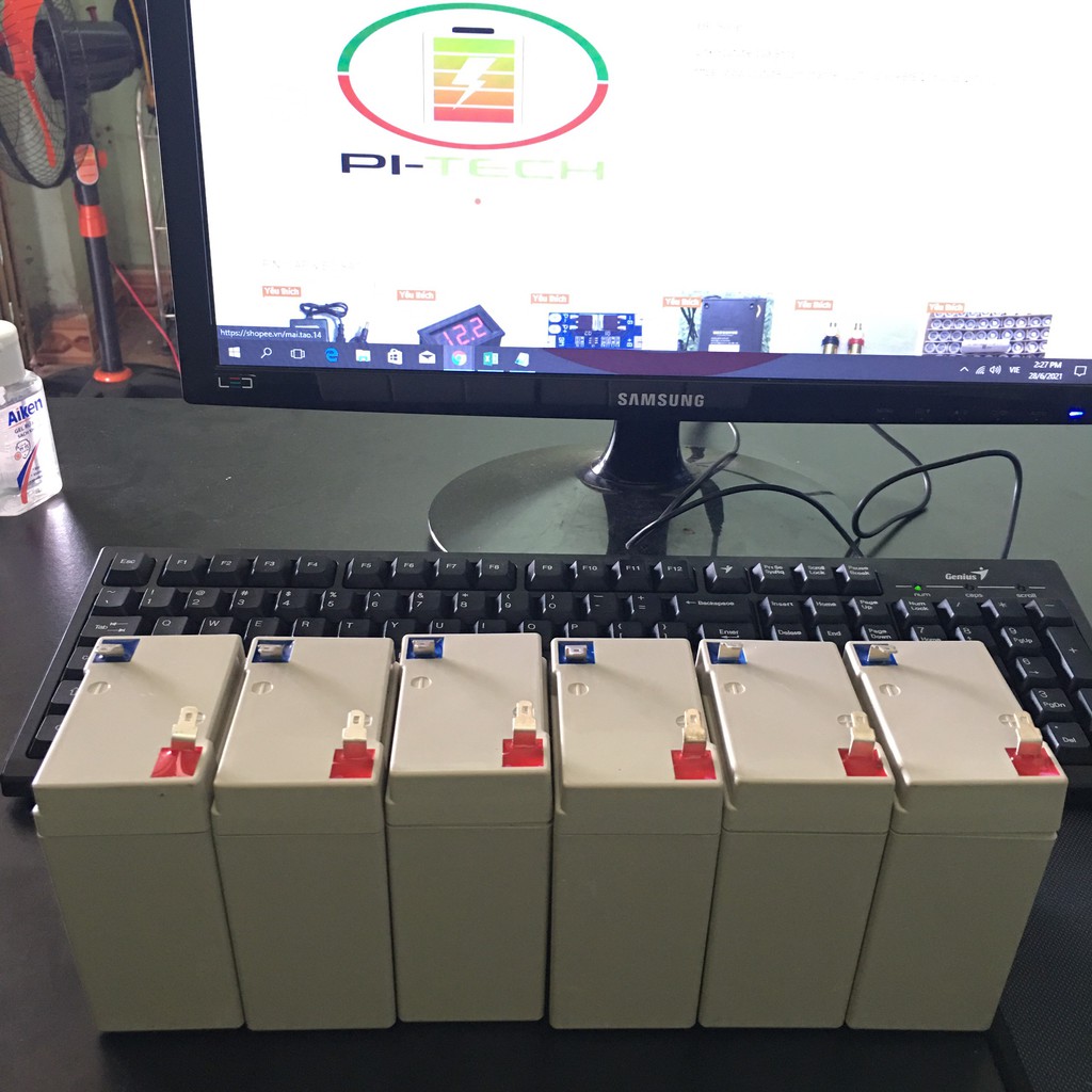 ẮC QUY PIN LITHIUM 6V6A ( CHO BÌNH TÍCH ĐIỆN )