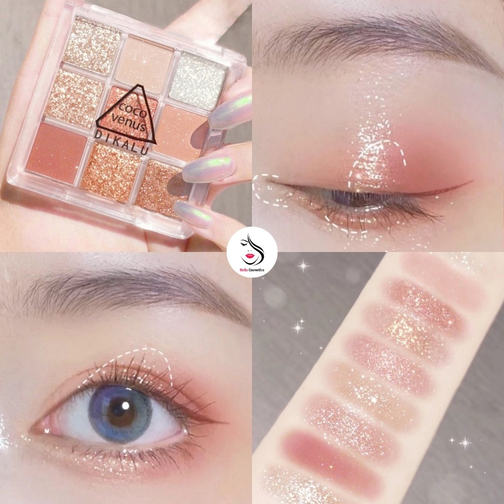 Bảng Phấn Mắt Dikalu Coco Venus 9 ô