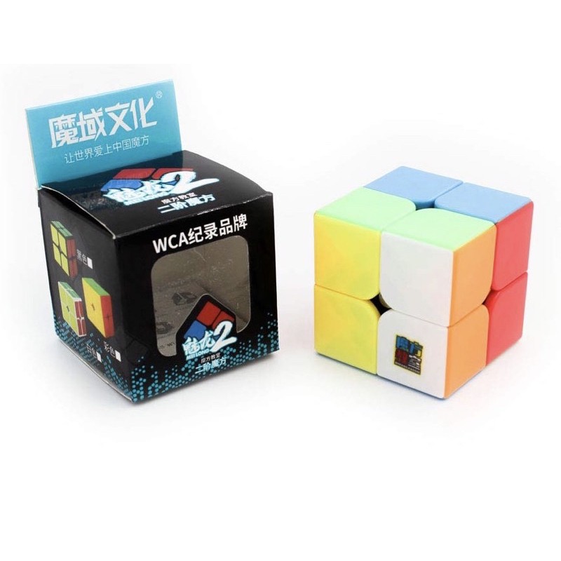 Rubik 2X2 Stickerless Moyu Meilong Mfjs Rubik 2 Tầng