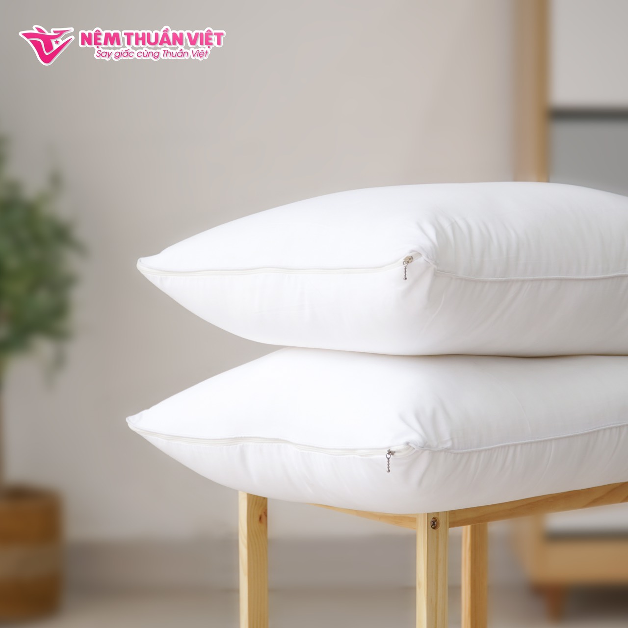 gối lông vũ  cao cấp  50 x 70