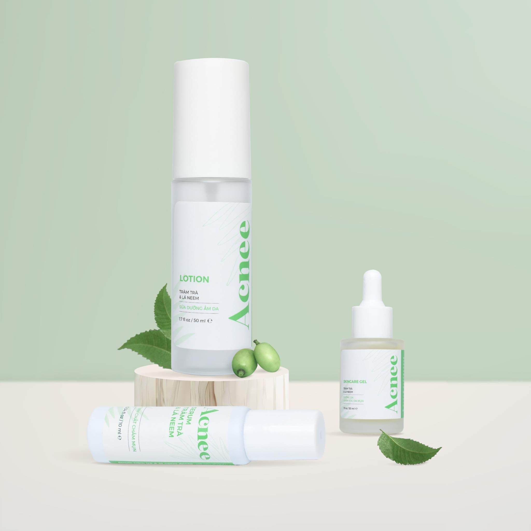 Combo chăm sóc da mụn acnee Laco