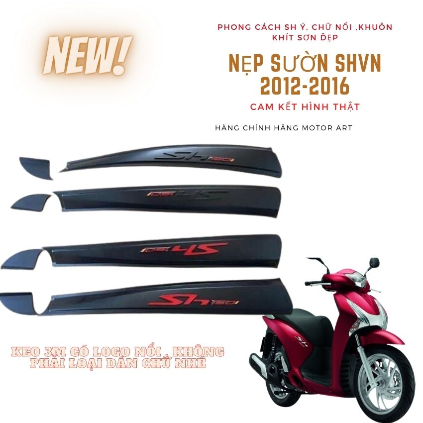 Nẹp sườn độ kiểu Sh Ý cho SHVN 2012-2016