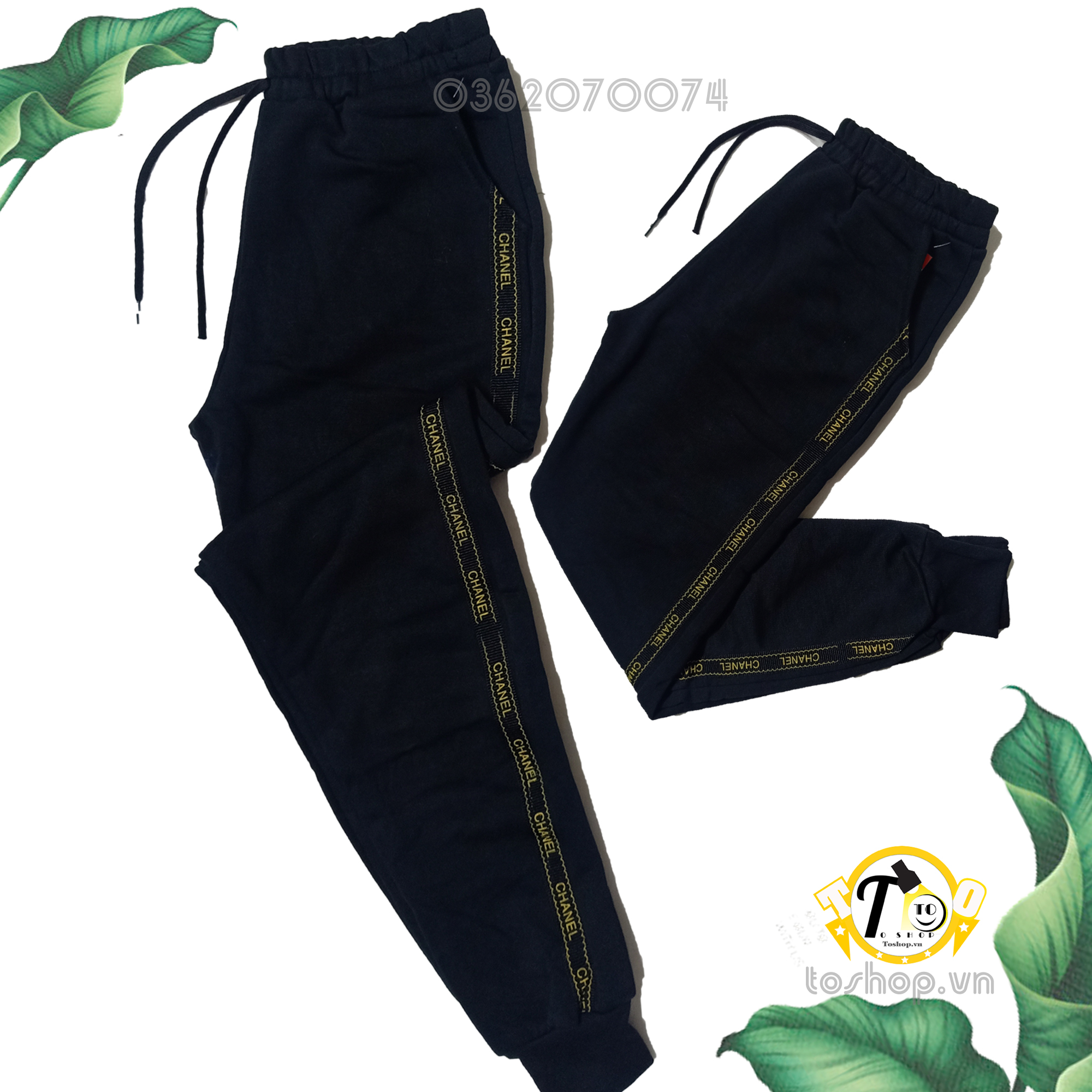 [HCM]Quần Jogger Nam - Nữ Viền Vàng Nmoi [ảnh + video thật by toshop]