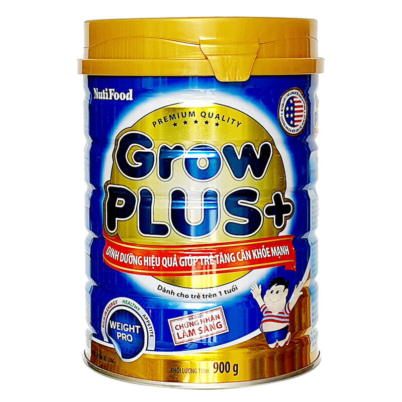 [HCM]Sữa Bột Nutifood Grow plus+ xanh 900g