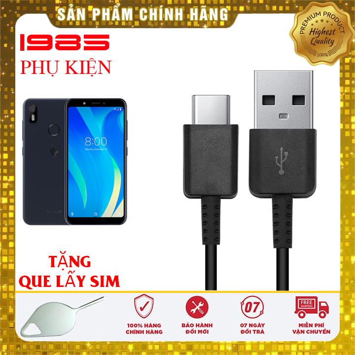 Cáp sạc nhanh đen cho vsmart joy 1