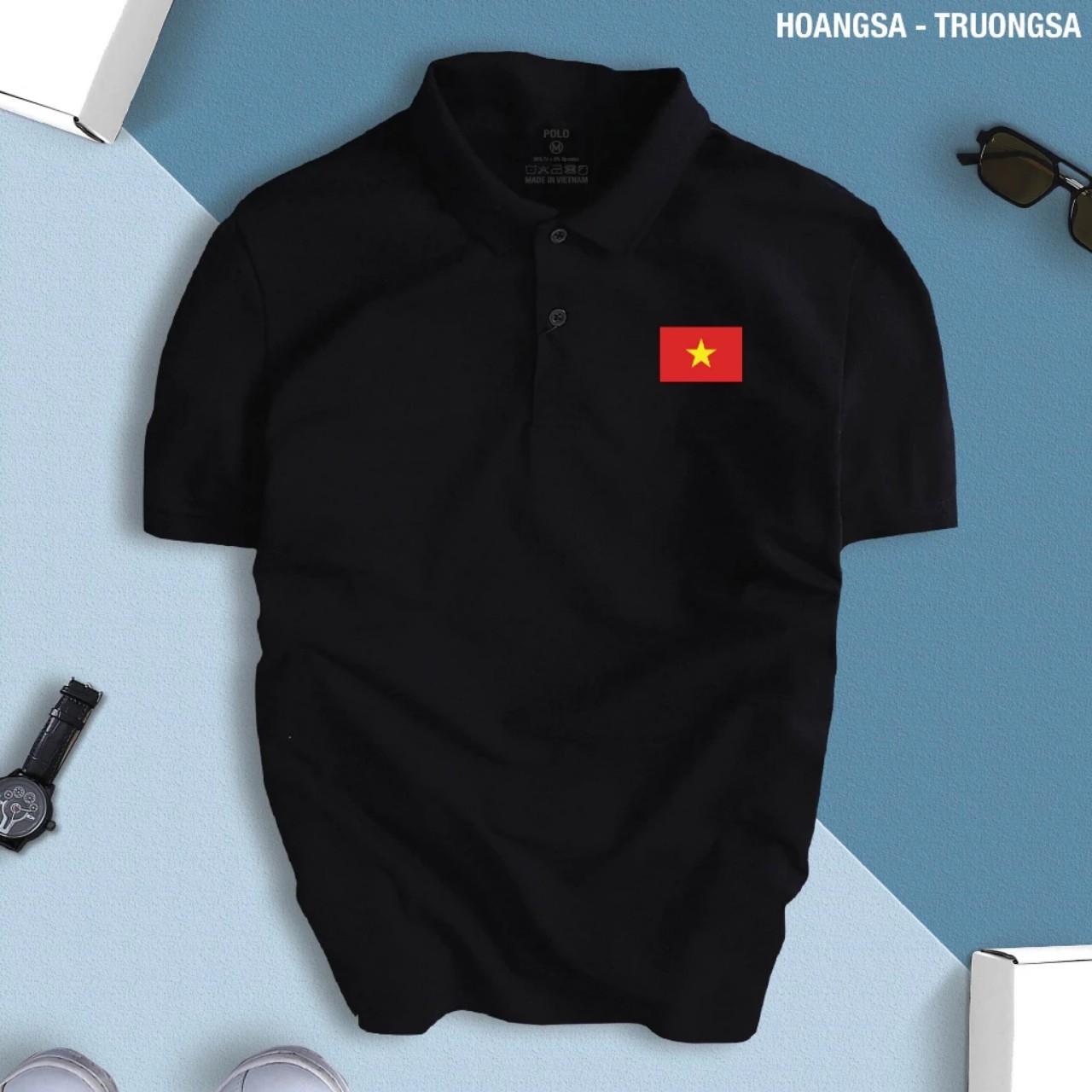 Áo thun cổ trụ cổ bâu polo V-N(VẢI DA CÁ) - AOTHUNSN