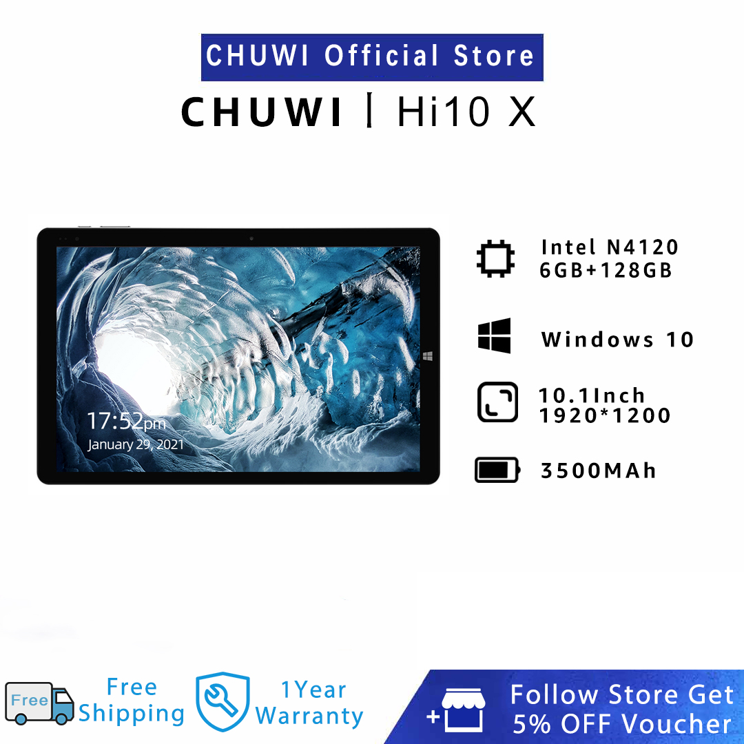 CHUWI OFFICIAL Hi10 X 2-in-1 Genuine Windows 10 Tablet PC 10.1 Inch