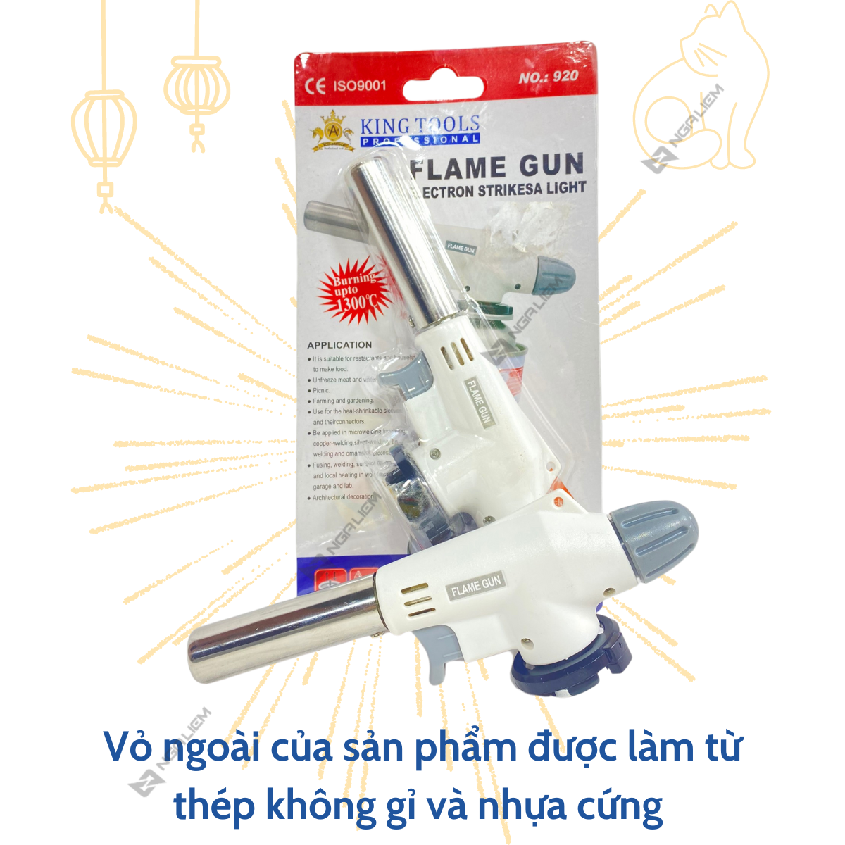 Khò Ga No.920 Trắng Flame King Tools [Hàng Giá Siêu Tốt]