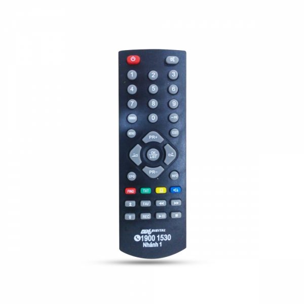Điều khiển đầu thu vtc 19001530 - remote đầu thu vtc-t201 nhánh 1 -dùng được cho đầu chảo vệ tinh vtc v2
