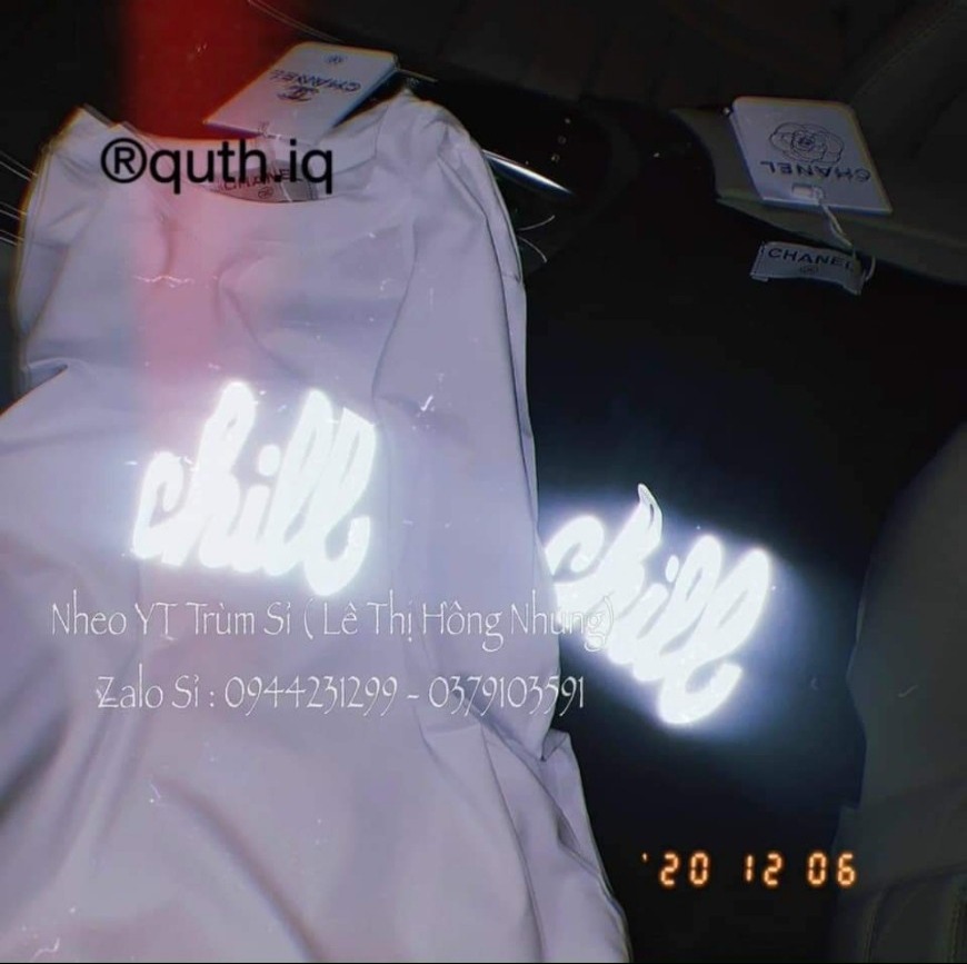 Áo thun phản quang bạc Chill