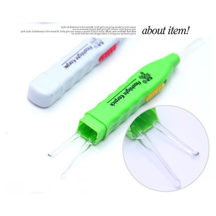 Set 3 Dụng cụ lấy ráy tai có đèn phát sáng (vỉ giấy)