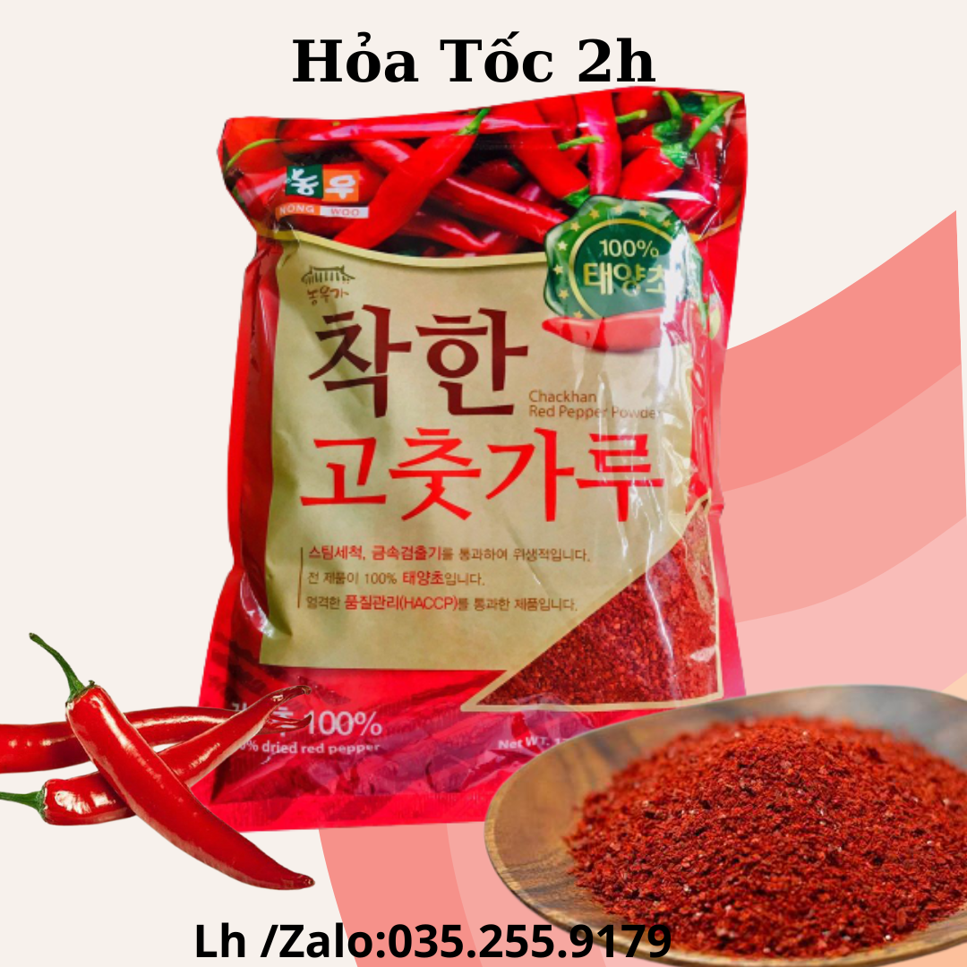 Ớt Bột Hàn Quốc Làm Kim Chi Vảy 500g