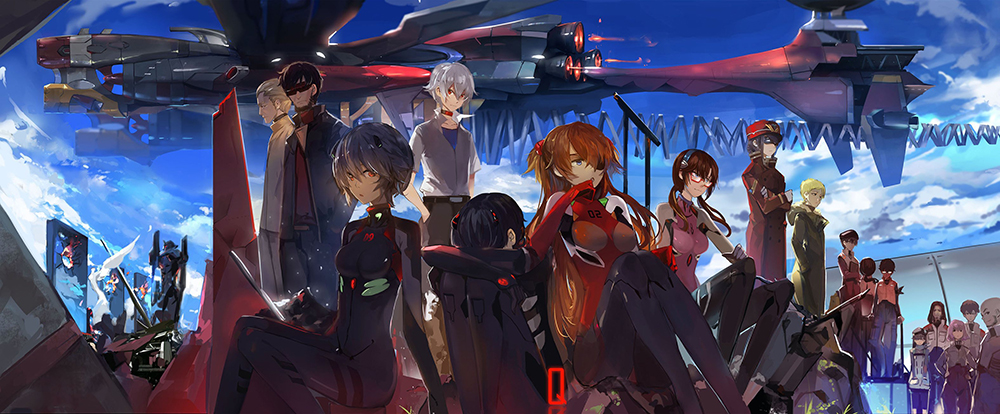 Poster A3 dán tường Anime, decal 30x42 trang trí có keo Evangelion 3.0 You Can Not Redo Wallpapers 1