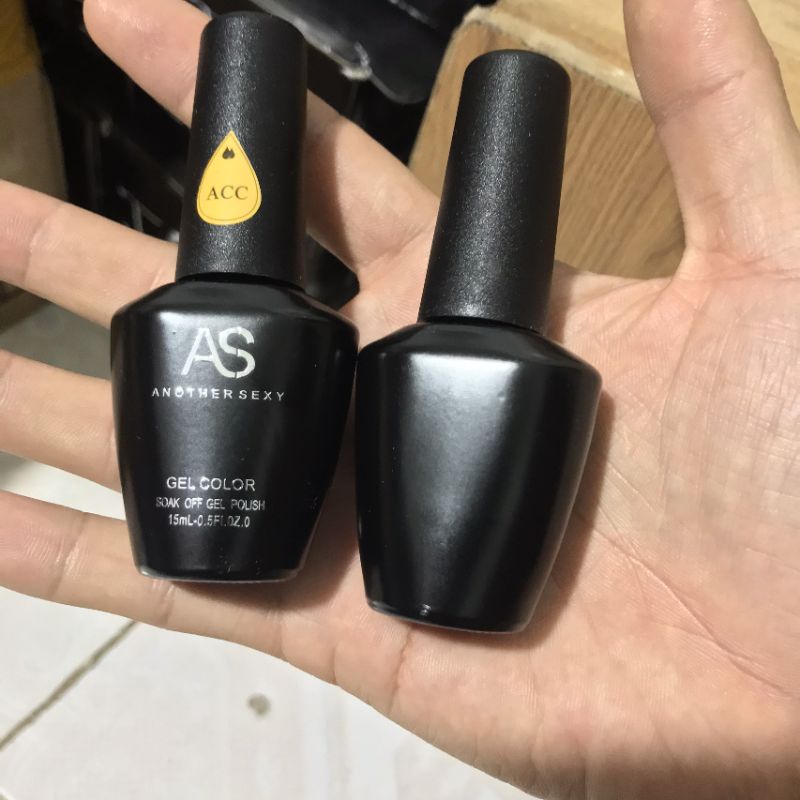 Sơn Gel Top Trứng Cút AS Chai đen - sinailmi