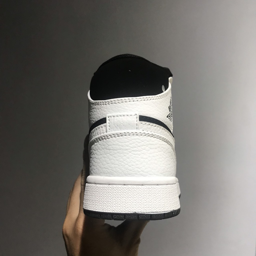 [FREE SHIP+Full Box] Giày thể thao sneaker jodan MID Trắng đen cao : )