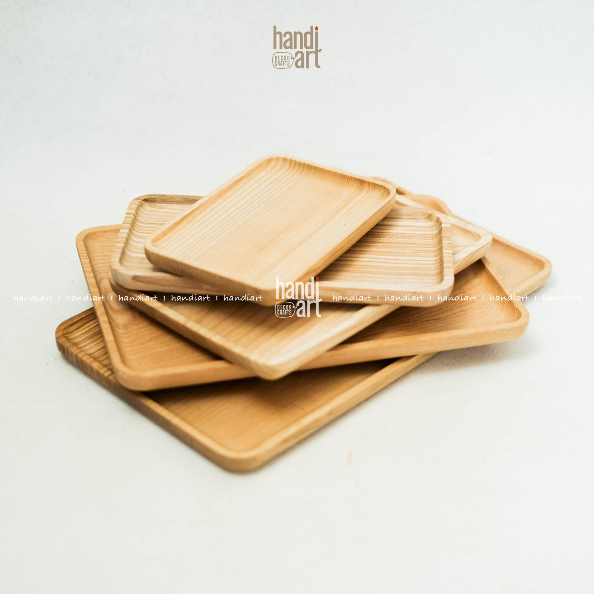 [HCM]Khay gỗ hình chữ nhật - Khay gỗ tần bì (34x17cm)