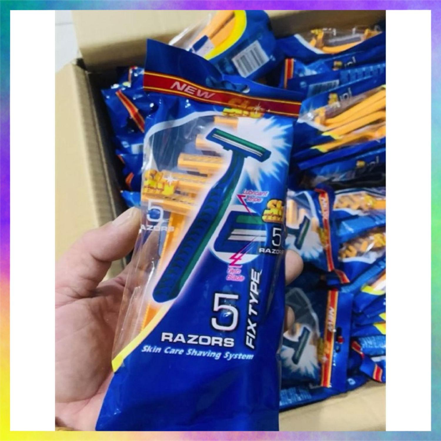 [HCM] bịch 5 dao cạo râu lưỡi kép Razor