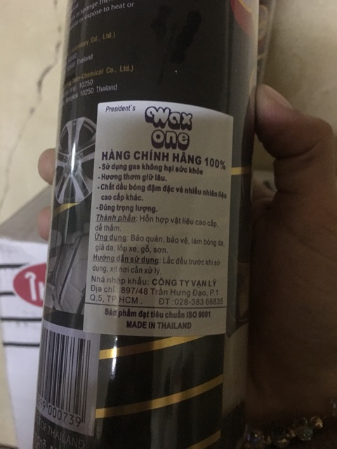 Xịt Bóng Da , Nội Thất Ô Tô Wax One