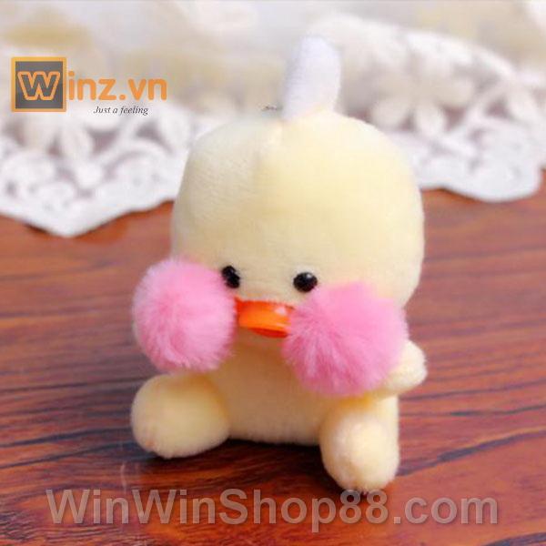 [HCM SHIP NHANH]Móc khóa vịt chu mỏ lalafan (Mẫu 2-Màu vàng)
