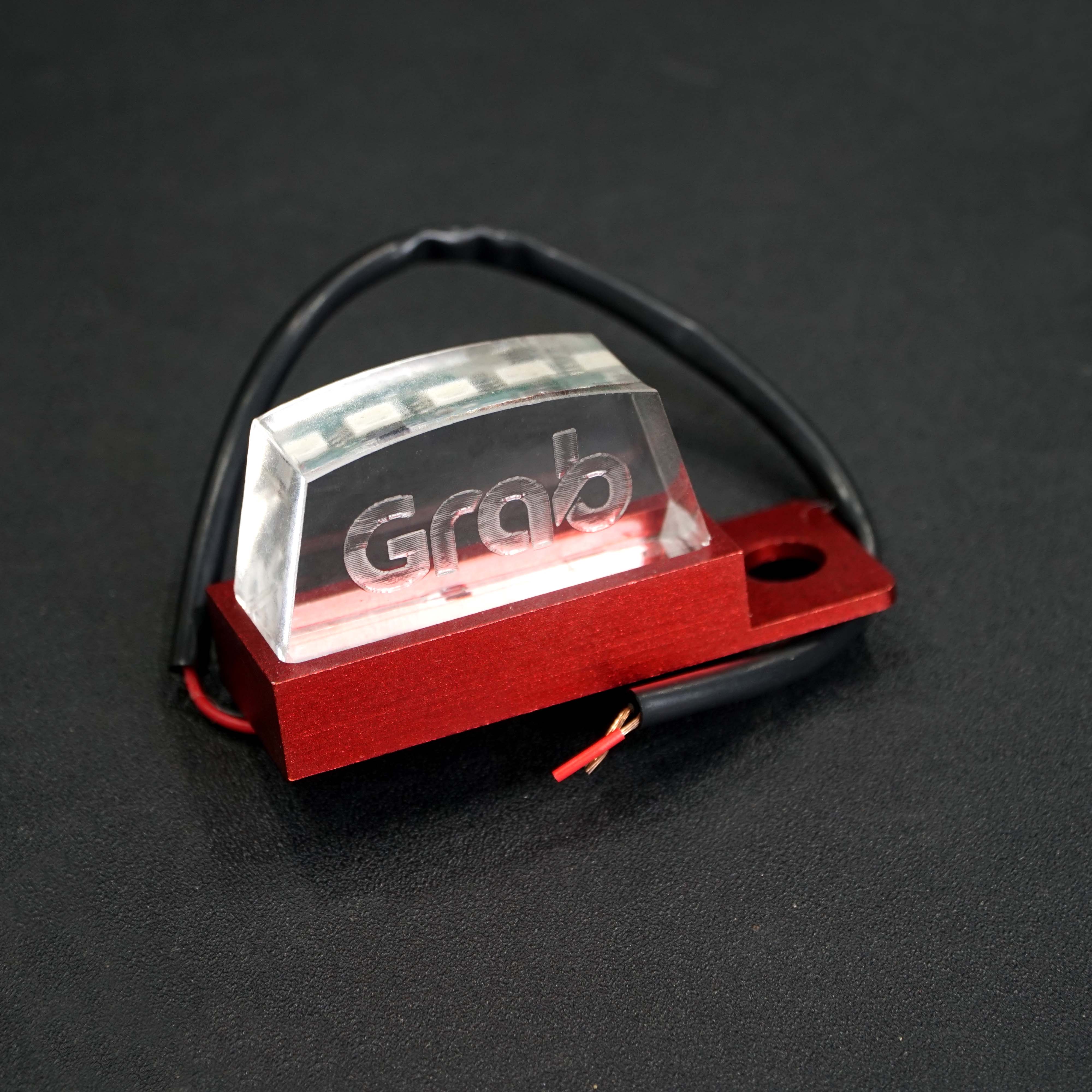 Đèn led GRAB gắn trang trí chân gương xe máy